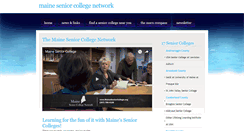 Desktop Screenshot of maineseniorcollege.org